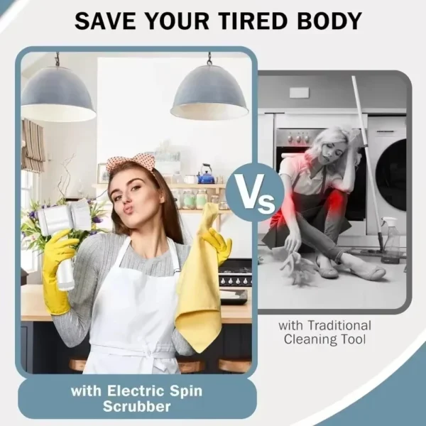 Five in One Multifunctional Electric Cleaning Brush for Bathroom Washing and Kitchen Cleaning Tools Essential household items - Image 5