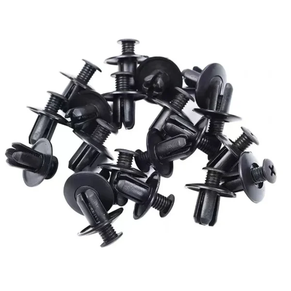 50Pcs 8mm Plastic Rivets Fasteners Screw Car Bumper Fender Black Rivet Fastener Clips for Audi Toyota Focus Kia Nissan Yamaha - Image 6