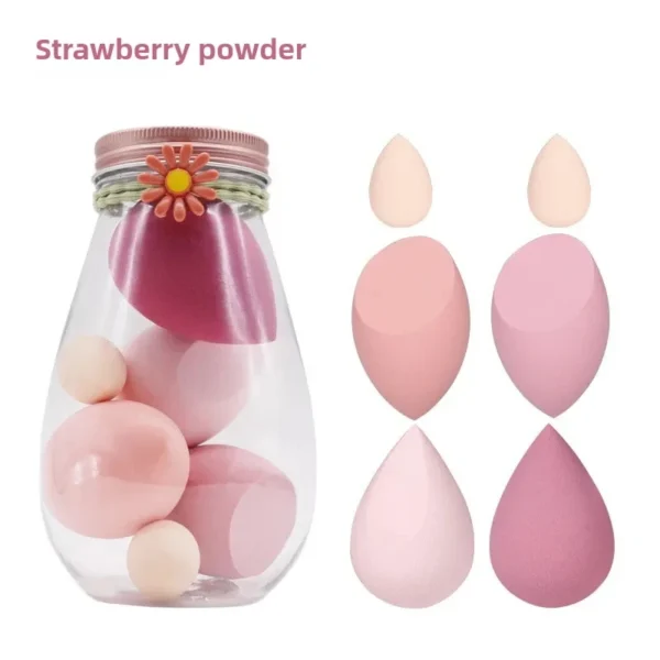 4-Pack Multifunctional Beauty Blenders, for Foundation, Cream & Liquid Cosmetics, Ultra-Soft Makeup Sponges with Storage Case - Image 22