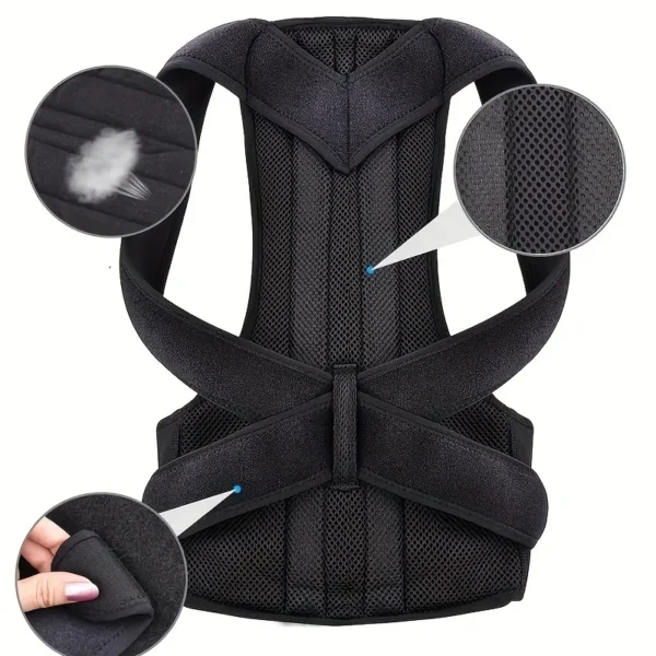 Back Posture Corrector Anti-camel Correction Belt Sitting Posture Correction Belt Back Orthopedic Adjustable Correction Belt New - Image 4
