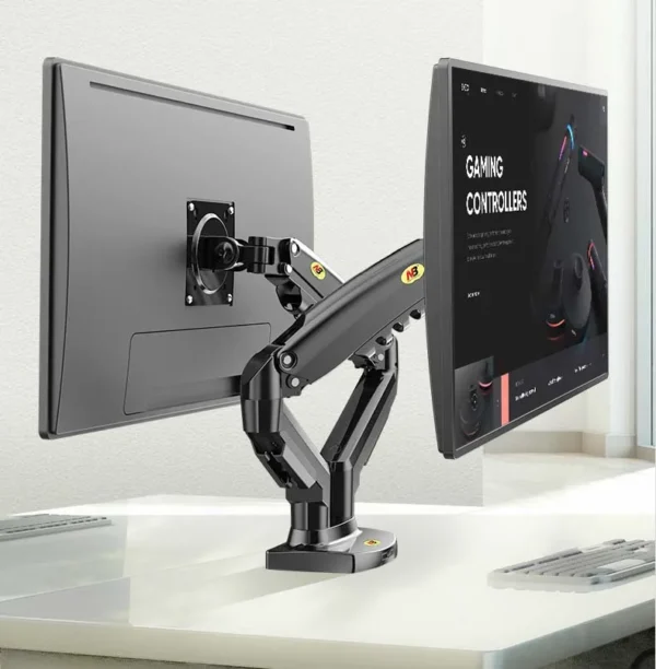 NB NEW F160 gas spring 17"-27"30" Dual Monitor Holder Arm desktop 360 rotate computer holder 2-9KG Monitor bracket USB3.0 port - Image 3