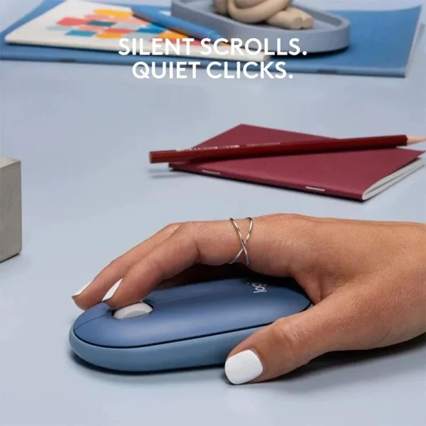 Logitech M350 Silent Wireless Mouse Bluetooth & USB Receiver, Portable Office Mouse with Unifying Technology - Image 3