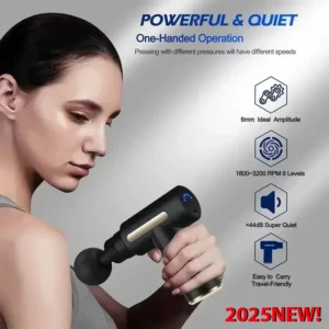 New Portable Fascia Gun Deep Tissue Massage Mini Lightweight and Adjustable Speed Massage Equipment Suitable for the Whole Body