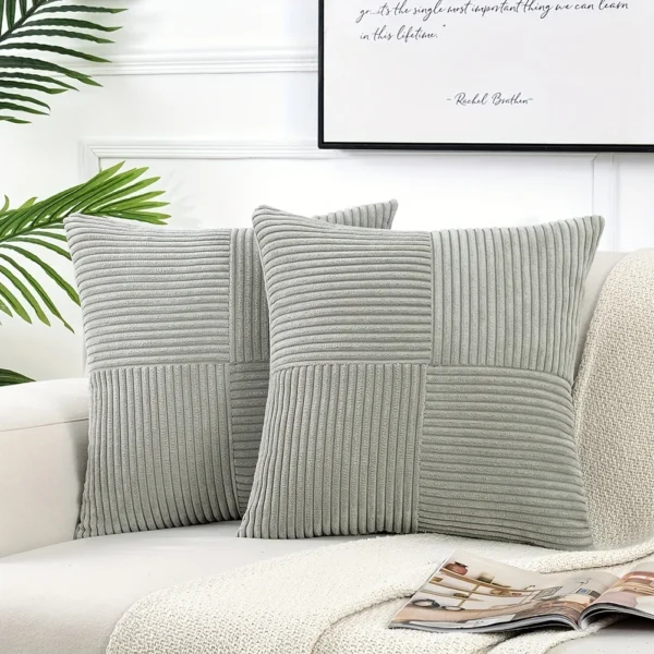 1pc Decorative Throw Pillow Cover For Living Room Bed Sofa,Soft Plush Square pillowcase,Cute Corduroy Lumbar Throw Pillow Case - Image 10