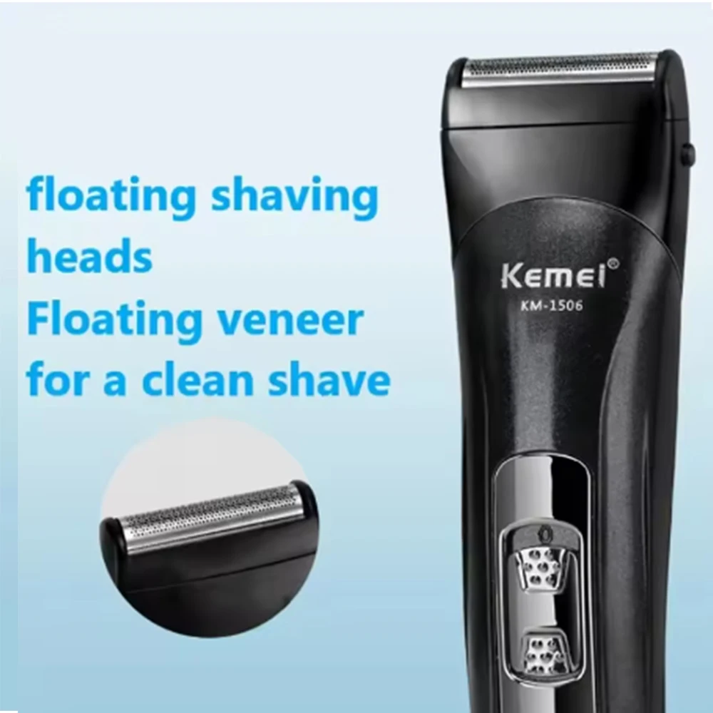 Kemei KM-1506 3 in 1 Electric Shaver Hair cutting Charging Hair trimmer Electric Rechargeable Nose Professional Shaving Machine 5 Kemei KM-1506 3 in 1 Electric Shaver Hair cutting Charging Hair trimmer Electric Rechargeable Nose Professional Shaving Machine - Image 5