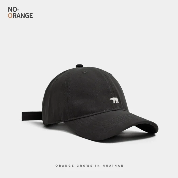 Stylish Bear Embroidered Baseball Cap Sun Protective Breathable Adjustable Ideal Casual Hat Men Women Unisex Baseball Cap - Image 9