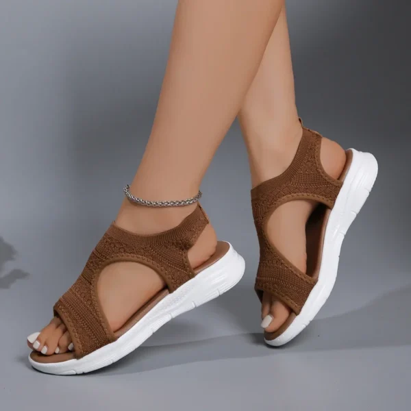 Women Sandals Open Toe Wedge Sandals Ladies Summer New Mesh Fish Platform Sandals Women Light Casual Shoes Women Zapatillas Muje - Image 4