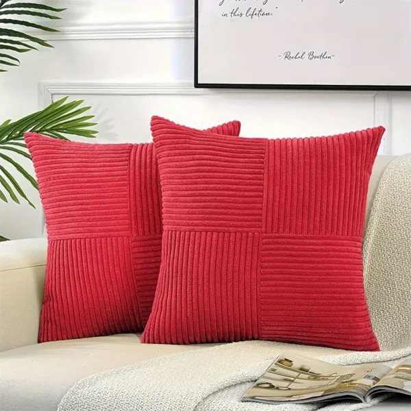 1pc Decorative Throw Pillow Cover For Living Room Bed Sofa,Soft Plush Square pillowcase,Cute Corduroy Lumbar Throw Pillow Case - Image 11