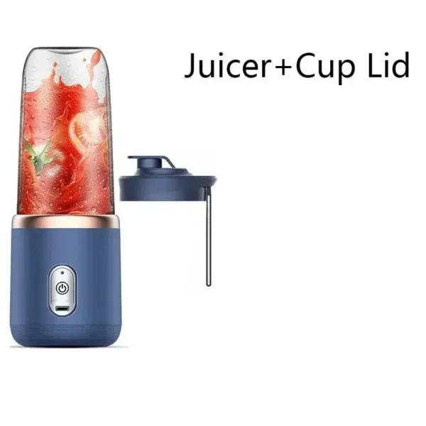 1set-New portable juicer with 2 cups, USB rechargeable mini blender, fresh juicer cup, personal sized smoothie blender - Image 10