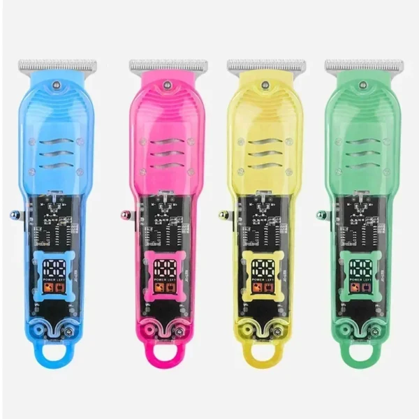 Hair Cut Machine Rechargeable Hair Clippers Transparent Professional Clippers Electric Hair Trimmers Shaver for Men - Image 3