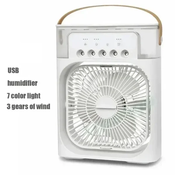 Home - Friendly Portable Fan Air Conditioner: 3 - in - 1 Design with Humidifier USB Electric LED Night Light - Image 10