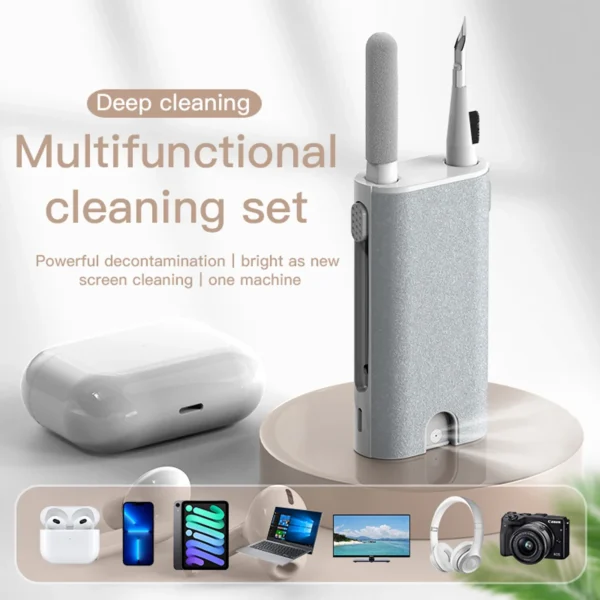 8 In1 Electronic Cleaner Kit Screen Cleaner Multifunctional Cleaning Brush for Earphone Keyboard Laptop Phone PC Monitor Camera - Image 10