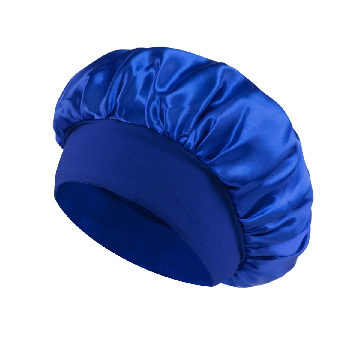 Women Satin Bonnet Hair Bonnet for Sleeping Hair Care Silk Bonnets Solid Wide-brimmed Sleeping Hat with Elastic Soft Band 15 Women Satin Bonnet Hair Bonnet for Sleeping Hair Care Silk Bonnets Solid Wide-brimmed Sleeping Hat with Elastic Soft Band - Image 15