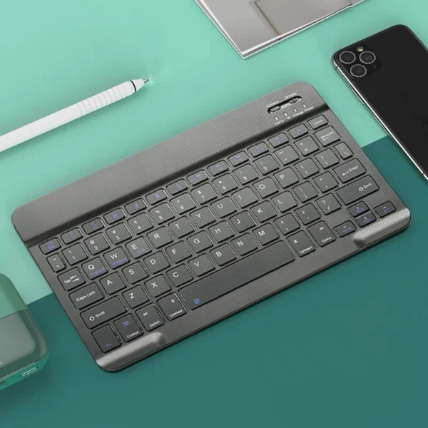 Bluetooth-Compatible Wireless Keyboard Rechargeable Wireless Gaming Keyboard For iOS Android Windows Smart Phone ipad PC Laptop - Image 9