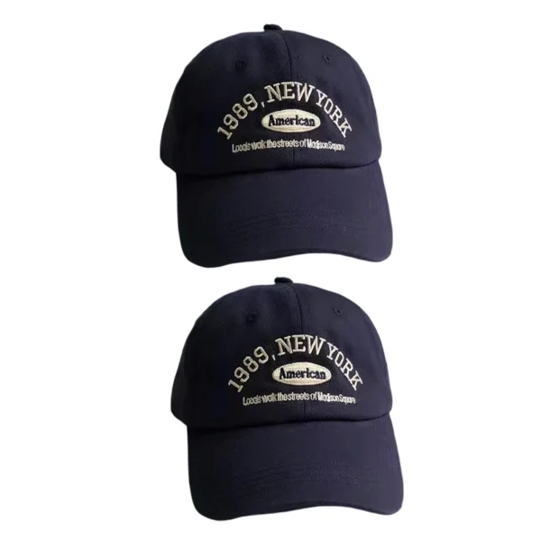 Korean Retro Baseball Hat Women's Autumn Winter Versatile Ins Street Letter Embroidered Caps Summer Couple Men Official Website - Image 17