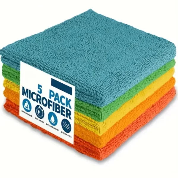 5/10/20pcs Kitchen Towel, Ultra-fine Fiber Light Gray Cleaning Cloth Set, Absorbent, Soft And Stain-removing Cloth - Image 12