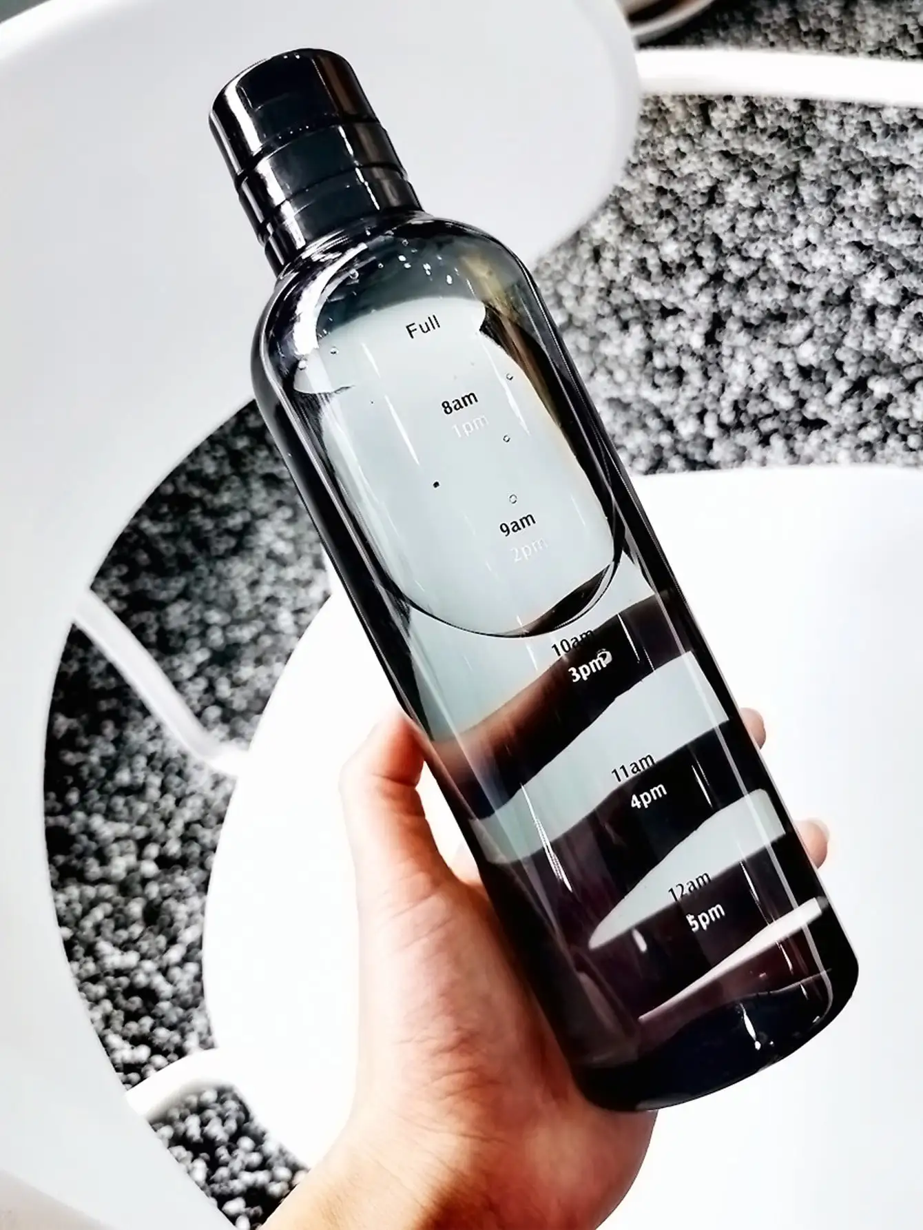 500ml/16.9oz Transparent Plastic Sport Water Bottle Time Marker Leakproof Juice Milk Cup Portable Kid School Gym Sport Cup 2 500ml/16.9oz Transparent Plastic Sport Water Bottle Time Marker Leakproof Juice Milk Cup Portable Kid School Gym Sport Cup - Image 2