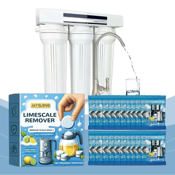 Multi Purpose Descaling Effervescent Tablets Organic Water Scale Remove Mild Formula Electric Kettle Water Scale Remover