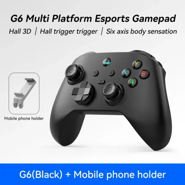 G6 Mobile Game Controller For Switch/IOS/Andriod/PC Support Streaming media/cloud Game Mobile Phone GamePad Hall effect joystick - Image 11