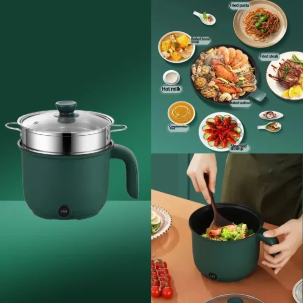 Capacity Mini Home Cooking Pot Multifunctional Rice Cooker Non Stick Pan Safety Material Potable Stockpot Utility Electrice