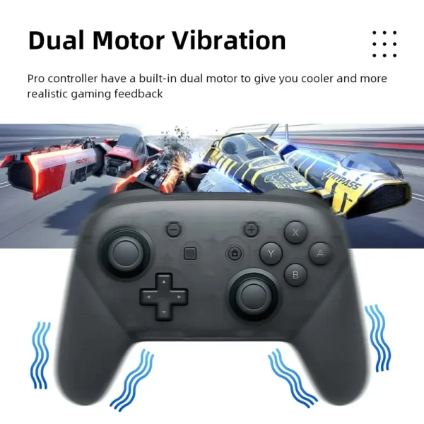 Joy Pad Switch Pro Controllers Compatible with Switch/OLED/Lite,Wireless Switch Controller Somatosensory and Immersive Vibration - Image 2