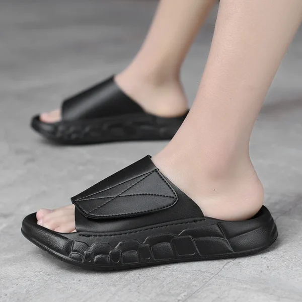 Summer Men's Casual Slip-On Sandals - Anti-slip, Breathable, Cool and Soft, Quiet Indoor and Outdoor Slippers - Image 2