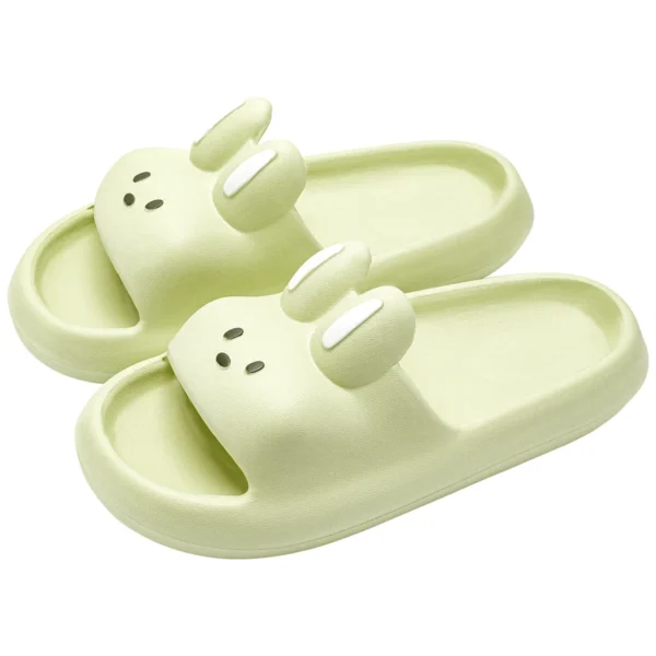 Cartoon Rabbit Slippers Soft Thick Sole Cute Slides Women Men Couples Summer Beach Sandals Bathroom Shower Non Slip Shoes - Image 9