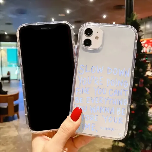 Inspirational Quote Aesthetic Clear Phone Case For iPhone 17 16 Pro Max Cases iPhone 15 14 13 12 11 XS XR 7 8 Plus Acrylic Cover - Image 5