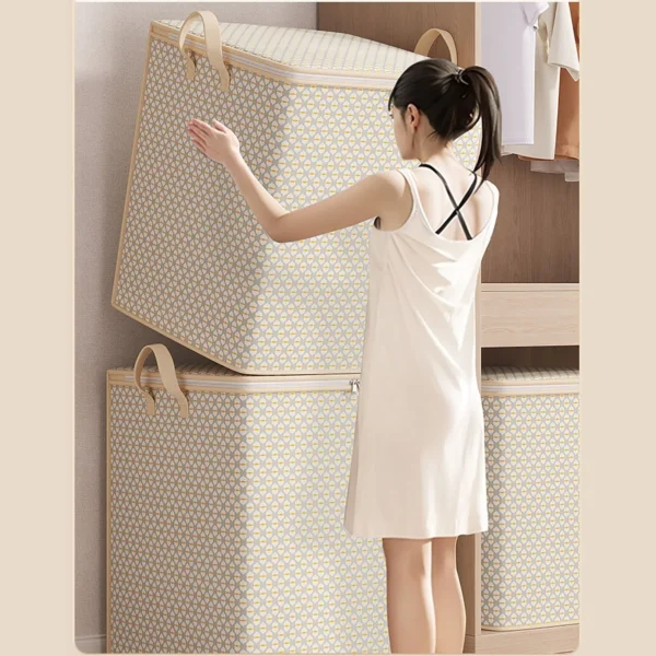 Large Capacity Storage Bag Moisture-proof Storage Box Moving Packing Clothes Organizer Durable Dust-Proof Storage Box Supplies - Image 2