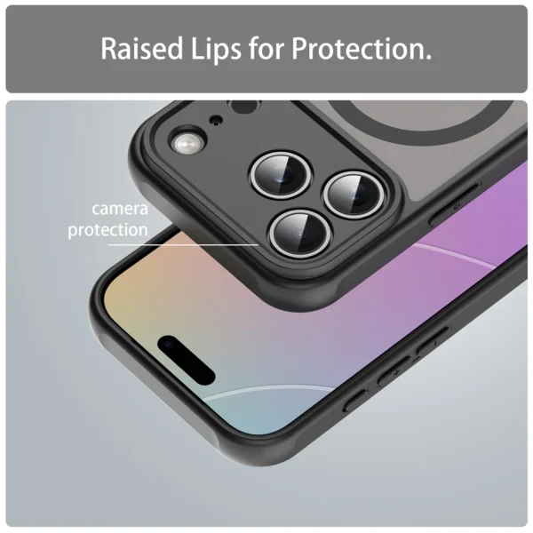 Shockproof Skin feel Matte Translucent Magnetic Case For iPhone 17 Pro Max 16 15 14 13 12 Pro Max Plus 17 Air 16e Magsafe Case - Image 5