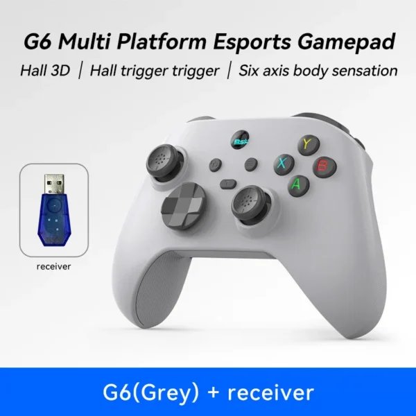 G6 Mobile Game Controller For Switch/IOS/Andriod/PC Support Streaming media/cloud Game Mobile Phone GamePad Hall effect joystick - Image 13
