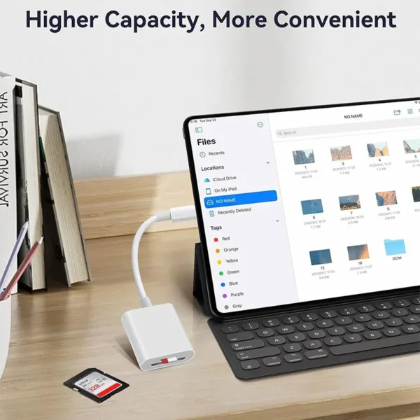 2 in 1 USB-C Card Reader, USB C To SD Card OTG SD/TF Memory Converter for Ipad Pro, for Macbook & Other Tablets - Image 5