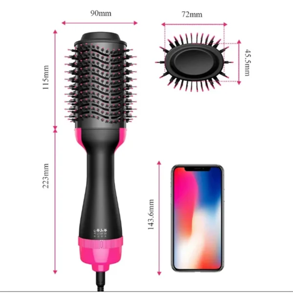 Hot Air Brush Comb Women's Hair Brush Professional Hairdryer Hairbrush Travel Blow Dryer Comb Hair Dryer Brush Electric Comb - Image 6