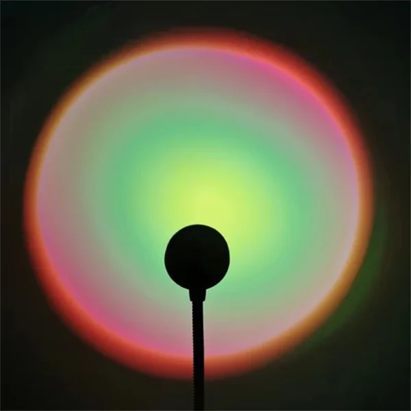 Drop Shipping USB Sunset Lamp LED Without Choice Mark Rainbow Neon Night Light Projector Photography Wall Atmosphere Lighting - Image 8