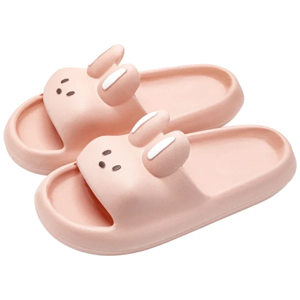 Cartoon Rabbit Slippers Soft Thick Sole Cute Slides Women Men Couples Summer Beach Sandals Bathroom Shower Non Slip Shoes - Image 7