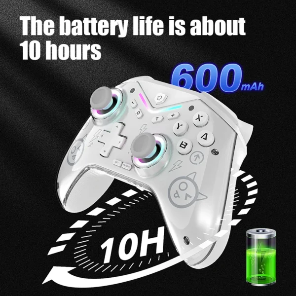 CM-619 switch game controller supports IOS/Android/PC   dual motor wireless controller with dazzling light - Image 6