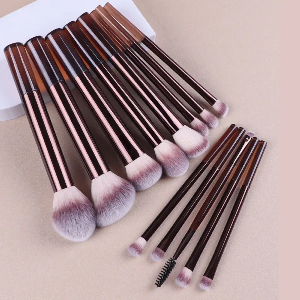13PCS Makeup Brush Set Foundation Concealer Powder Eyeshadow Blush Brush Kabuki Blending Cosmetic Beauty Tool for Face