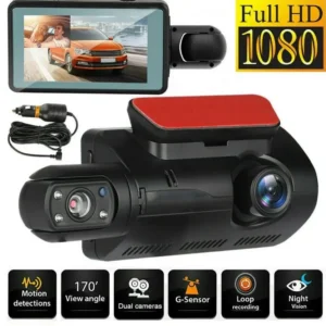 New A68 Dual Lens 3 Inch Dash Cam High Definition Night Vision 1080P Front Interior Backup Camera Car Video Recorder