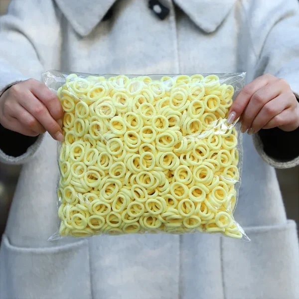 50Pcs/bag Colorful Basic Nylon Ealstic Hair Ties for Girls Ponytail Hold Scrunchie Rubber Band Kid Fashion Hair Accessories - Image 16