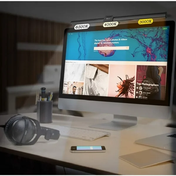 Screen LED Bar Desk Lamp PC Computer Laptop Screen Lamp Hanging Light Bar Table Lamp For LCD Monitor Office Study Reading Light - Image 2