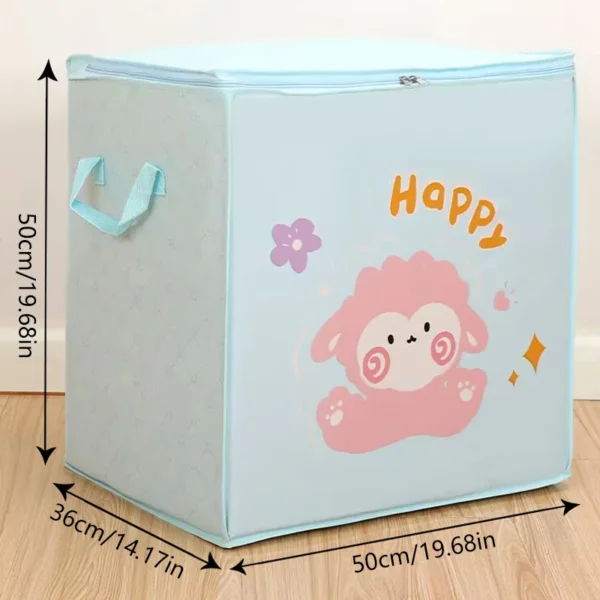 Cube Folding Toys Storage Box Kids Toys Organizer Box Felt Cloth Fabric Storage Basket For Cartoon Animal Nursery Toy Bins Home - Image 8