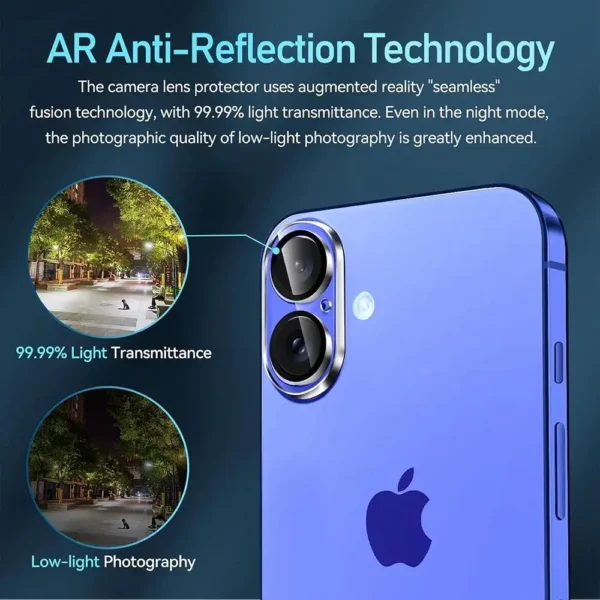 3PCS Tempered Glass Camera Lens Protectors for IPhone 16 ProMax/16 Pro/16 Plus/16 HD Clear Waterproof Lens Protective Films - Image 6