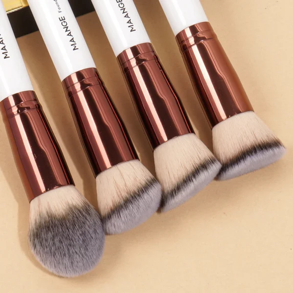 Makeup Brushes Kit 4pcs with Case Foundation Concealer Powder Makeup Brush Soft Fluffy Bristles Big Cosmetic Brushes Set Beauty - Image 3