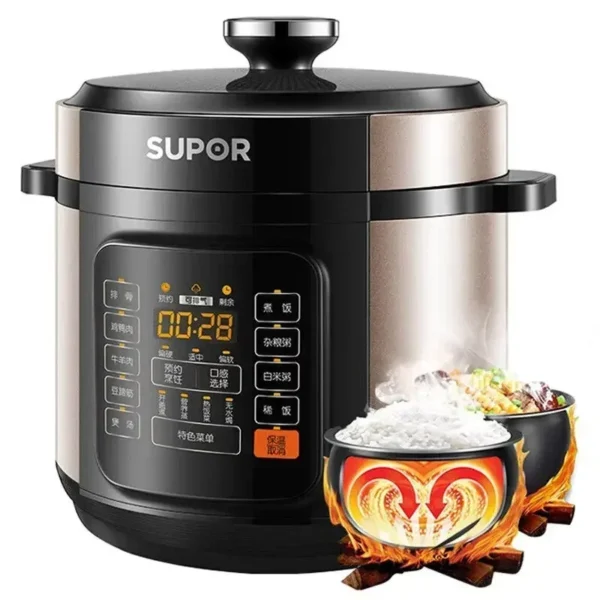 Supor electric pressure cooker high pressure cooker household double tank 6L large capacity multi-function 4-8 people - Image 6