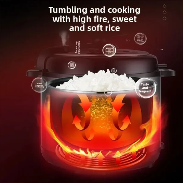 Smart Appointment Electric Pressure Cooker Home Use Mini Non-stick 3-4L Timed Multi-function Pressure Pot for Rice Cooking - Image 3
