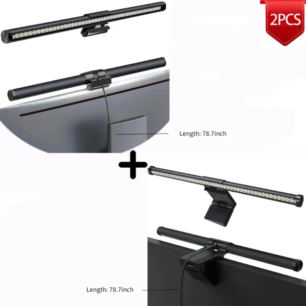 LED Monitor Light Bar Computer Screen Hanging Lights RGB  Atmosphere Table Lamp For Work Study Read Gaming Dimming Lighting 44cm - Image 9