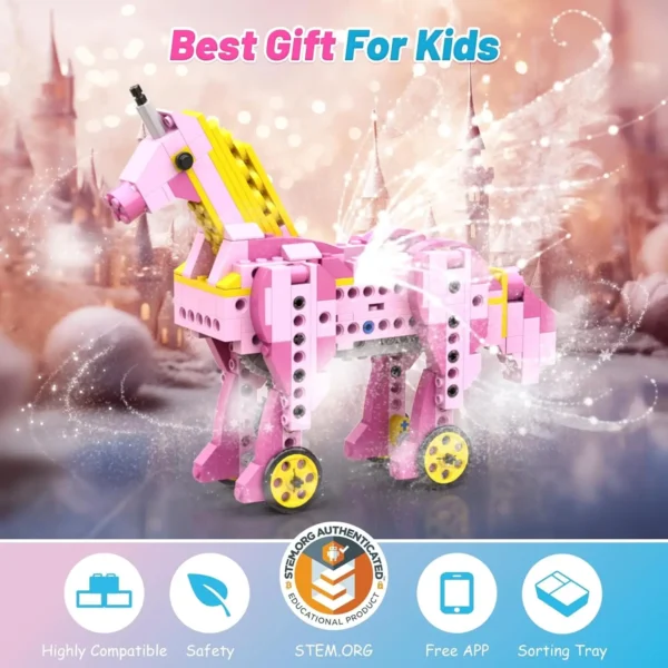 Apitor STEM Toys for Girls 8-in-1 Electric Motor Robotic Science Kits STEM Kit for Kids Age 8-10 Educational Craft Building Toys - Image 3