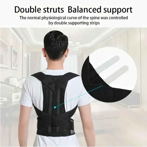 Posture Corrector Back Support Belt Orthopedic Corset Back Brace Support Back Straightener Adjustable Shoulder Wrap XXXL Amagi - Image 4
