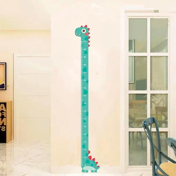 Cute Cartoon Height Sticker Unicorn Dinosaur Giraffe Wall Height Measuring Ruler Stickers For Kids Room Kindergarten Decor - Image 7