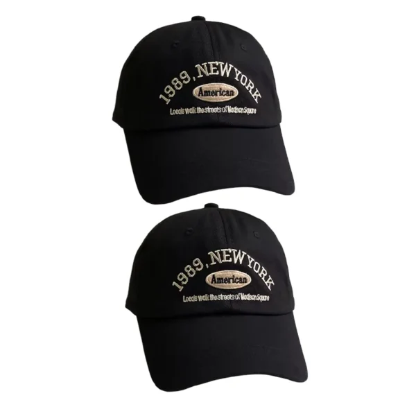 Korean Retro Baseball Hat Women's Autumn Winter Versatile Ins Street Letter Embroidered Caps Summer Couple Men Official Website - Image 8